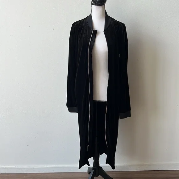 Juicy Couture Black Label Velvet Long Dress Jacket - Picture 2 of 6